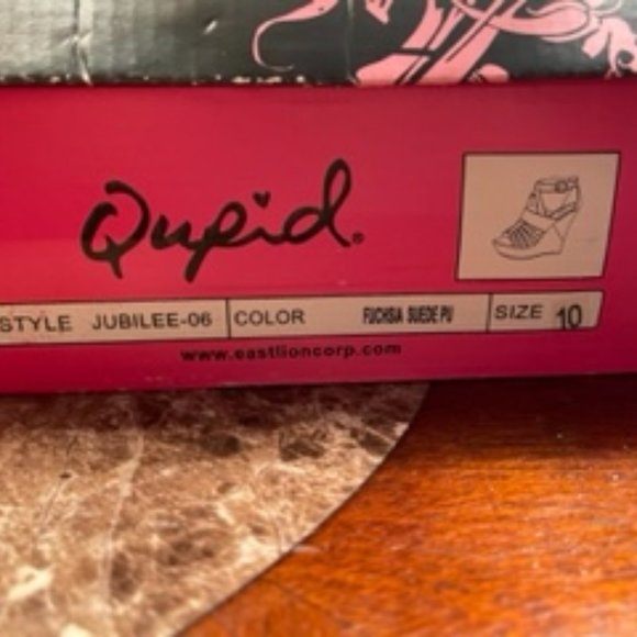Qupid High Wedge, WM 10, Great Condition, Pink - Picture 8 of 8